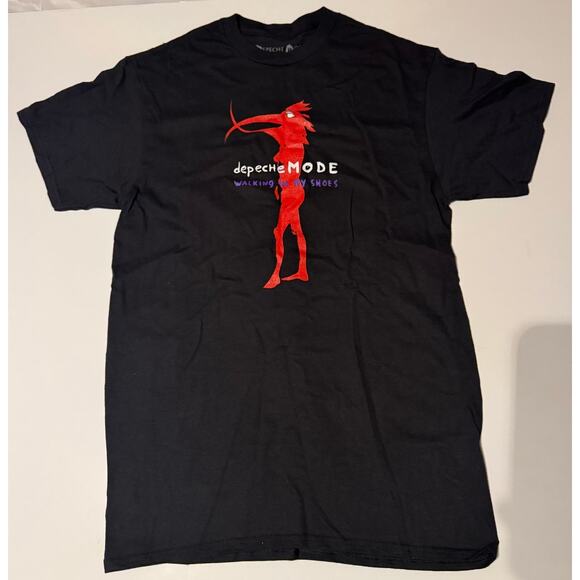 NWOT Hot Topic Depeche Mode Walking In My Shoes Black Tee - Picture 1 of 4